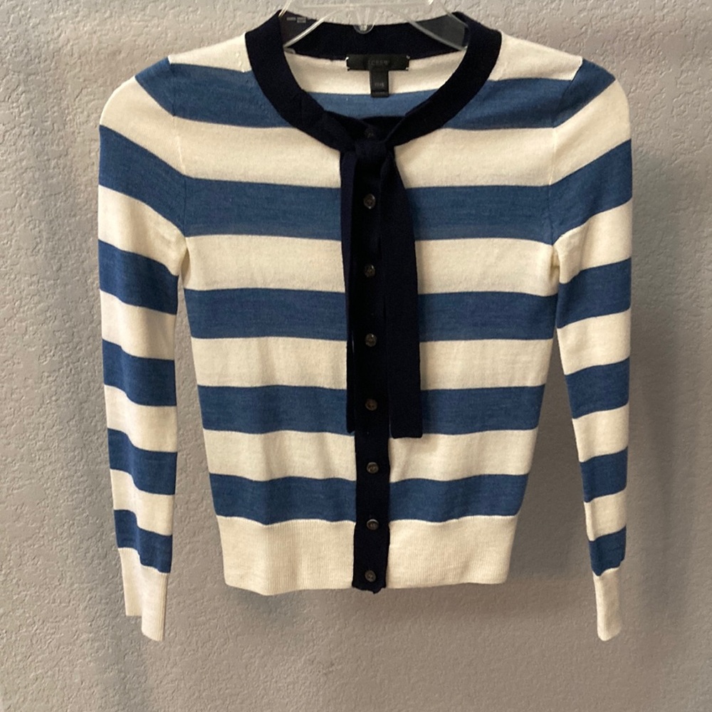 JCrew Jackie Tie Neck Cardigan- XXXS